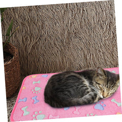 Happyyami 3pcs Cute Dog Blanket Washable Pet Blanket for Bed Car Soft for Cats Puppy Print