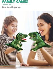 Dinosaurs Plush Toys, Dinosaur Hand Puppets Kids Toys,Stuffed Animals Plush Toys Interactive Games for Boys Girls Age 4 5 6 7 8
