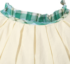 Richie House Girls' Sleeveless Dress with Ruffled Collar and Flowers Size 2-8 RH1789