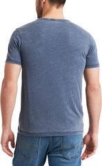 Lucky Brand Men's Venice Burnout Notch Neck Tee