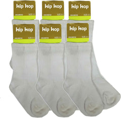 Little Boys Ribbed Crew Cotton Dress Socks 6-Pack