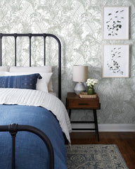 Wudnaye Black and White Peel and Stick Wallpaper Leaf Contact Paper 17.7 inch × 118.1 inch Black and White Contact Paper Peel and Stick Wallpaper for Bathroom Self Adhesive Decorative Wall Paper