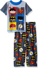 Justice League Boys 2pc Sleepwear Set, Grey, 2T