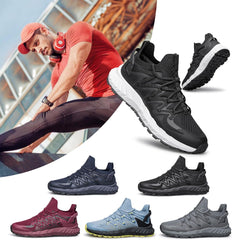 Mens Slip On Walking Running Sneakers Athletic Basketball Tennis Shoes Lightweight Workout Breathable Fashion Sneakers Black Size 9