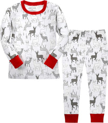 Boys Girls Cotton Christmas Pajamas Set Kids PJS Toddler Sleepwear