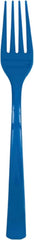 Unique Royal Blue Solid Plastic Forks (18ct) - Durable & Elegant Party Cutlery - Perfect For Parties, Picnics & Every Occasion