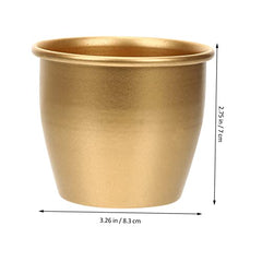 Metal Planter Decorative Flower Pot for Large Modern Decor for Garden Home Office