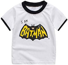 Little Boys Summer Pajamas Short Kids Pjs Sets 100% Cotton Toddler Sleepwear (bat1, 2_years)