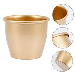 Metal Flower Pot Garden Small Planter for Indoor Plants Bonsai Planter Pot
