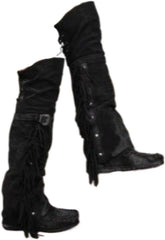 Cowboy Boots for Women Over the Knee Western Boots Embroidery Cowgirl Pull-On Pointy Toe & Wide Trending Fashion - Plus Size Retro Comfortable Walking Lightweight Running Standing All Day