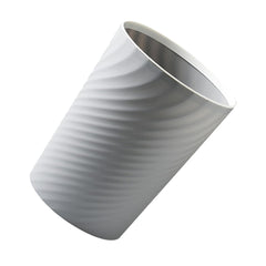 Healifty Modern Large Gray Household Trash Can for Kitchen and Bedroom Ash Bin Waste Basket Compact Garbage Storage Container for Home Use