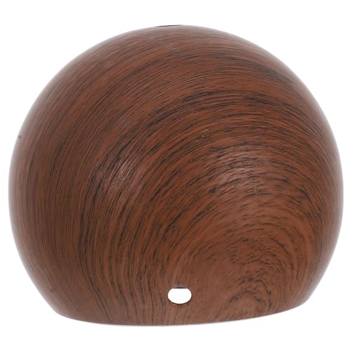 Uonlytech Vintage Metal Globe Lamp Base Walnut Finish Small Decorative Table Lamp Base Easy to Install Replacement Shade
