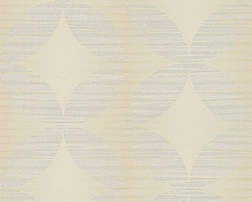 CONCORD WALLCOVERINGS ™ Hollywood - Graphical Retro Floral Trails Vintage Grey Wallpaper Sample