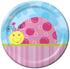 Creative Converting Lil Lady Bug 9-inch Paper Plates 8 Per Pack
