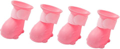 4pcs Dog Rain Shoes Slip Pet Boots for Rainy Days Comfortable Durable Puppy Footwear for Outdoor Activities