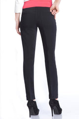 SLIM-SATION Women's Wide Band Ankle Pant Pull-on Pant with Tummy Control