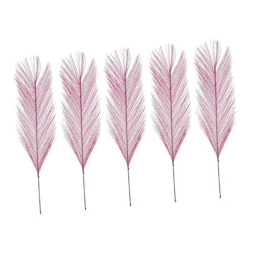 50pcs Fluffy Plants Decor Artificial Flower Decor for Home Office Wedding Decorative Random Color