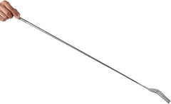 Telescopic Fork, Stainless Steel Dinner Fork BBQ Extendable Fork with Long Handle Sturdy Cutlery for Barbecue Toasting Dinner Fruit Dessert