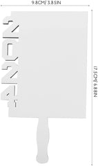 Ciieeo 5pcs Graduation Decoration Fan Picture Frame Graduation Picture Centerpieces Sublimation Photo Blanks Grad Decoration 2024 Graduation Frame Photo Frame Handheld White