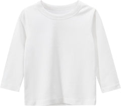 sfdgfhyf Toddler Kids Girls Boys Long Sleeve Basic T Shirt Casual Tees Shirt Tops Solid Color Toddler Warm Sweater