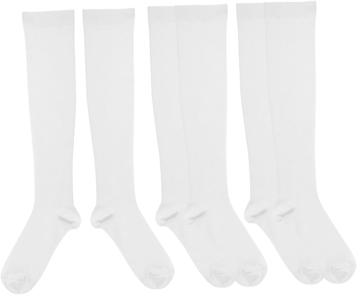 3pairs Athletic Socks Men Women Soccer Socks Softball Compression High