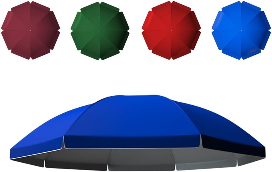Patio Umbrella Replacement Canopy for 7.2ft 8.5ft 9.2ft 9.8ft 11.2ft Garden Sun Umbrella Replacement Cloth, 8/10 Ribs Market Umbrella Replacement Top Cover