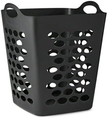 Flexible Black Laundry Hamper Basket, 1 Pack
