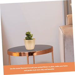 Metal Flower Pot Garden Small Planter for Indoor Plants Bonsai Planter Pot