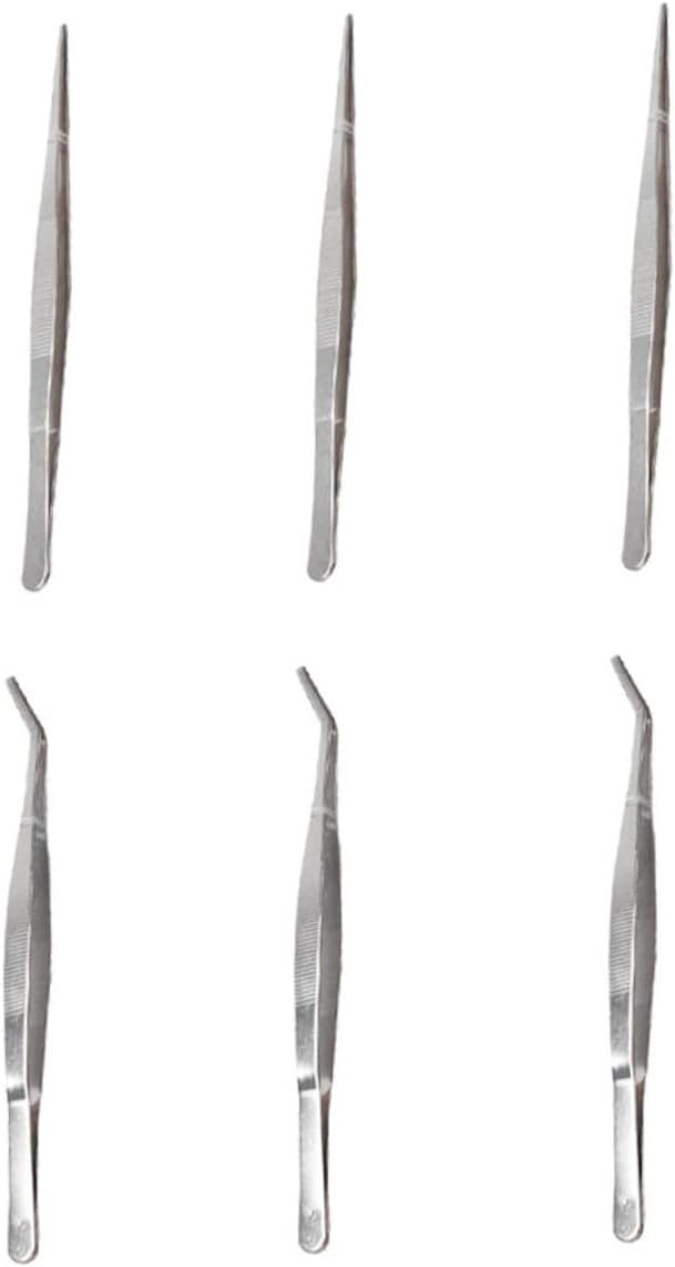 LIFKOME 6Pcs Garden Tweezers Ergonomic Hand Tools for Succulents Indoor and Outdoor Gardening Durable Lightweight Gardening Accessories