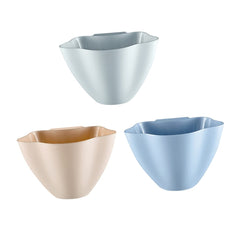 3pcs Kitchen Hanging Trash Can Set Mini Waste Bin Lid Space-Saving Odor-Resistant Design for Indoor Use in Kitchen Office or Bathroom