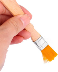 Pokinge 10Pcs Wooden Handle Nylon Cleaning Brush 5 Inch Wood Handle Paint Brush Professional Soft Nylon Bristle Cleaning Tools for Home Wall