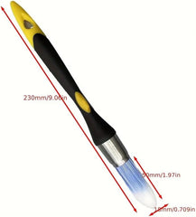 Easy-to-Clean Paint Edge Brush,0.75 lnch Precision Trimming Tool with Durable Plastic Handle and Synthetic Bristles for Smooth Edges and Cleaning