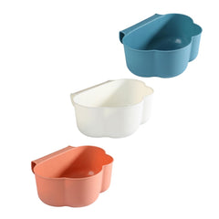 3pcs Hanging Kitchen Waste Bin Compact Under Sink Garbage Container for Kitchen Bathroom Bedroom Space Saving Waste Storage Blue White Pink