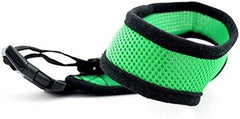 Dog harness adjustable soft and breathable dog harness and leash set dog nylon puppies neck vest S light green
