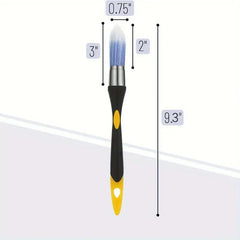 Easy-to-Clean Paint Edge Brush,0.75 lnch Precision Trimming Tool with Durable Plastic Handle and Synthetic Bristles for Smooth Edges and Cleaning