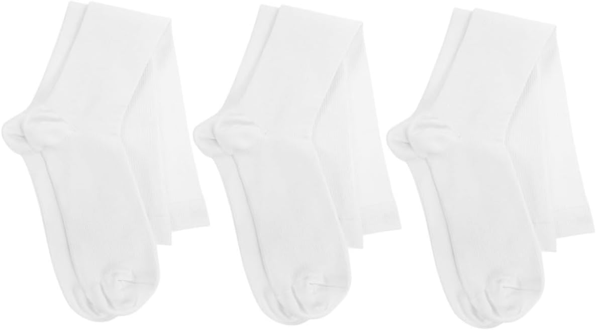 3pairs Softball Socks Men's Female's Fencing Socks Compression Tube for Sports Soccer Baseball