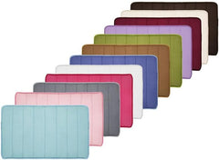 17 * 24inch Memory Foam Soft Bath Mats Absorbent Bathroom Rugs PVC Back Runner Pad for Kitchen Bathroom Floors Comfortable Soft Maximum Absorbent Thick Easier to Dry Carpet for Tub