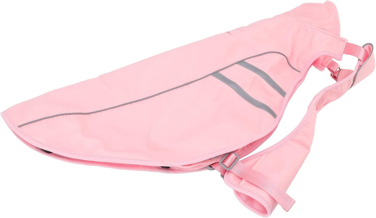 Dog Raincoat, Rain Hood Windproof Strong Reflective Strip Dog Rain Vest Apparel Jacket for Large Medium Small Puppies (S)