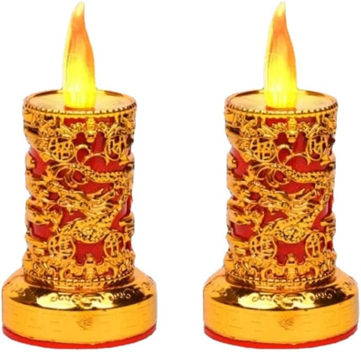 12cm LED Electronic Candle Lamp Battery Simulation Buddha Lamp Buddha Candlestick