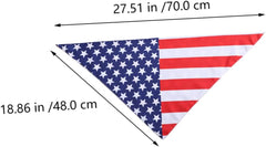 Yardwe 1pc Independence Day Dog Bandana American Flag Scarf for Pets Decorative Burp Cloth Premium Quality for Dogs and Cats at Festivals