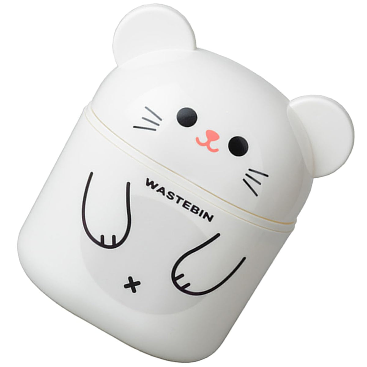 VICASKY Desk Trash Can PP Material Cute Kawaii Desktop Waste Bin Small Basket for Bedroom Office Living Tabletop Use