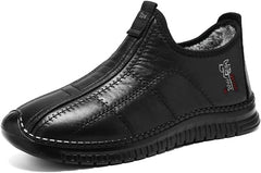 Men’s Winter Boots - Warm Insulated Snow Boots, Thick Lined Short Boots Cold Weather Protection, Soft Sole, Comfortable Fit for Outdoor Activities, Non-Slip (12,Black)