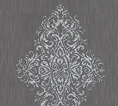 CONCORD WALLCOVERINGS ™ Luxury, A Ensemble Dark Brown Wallpaper Sample, Traditional Decor