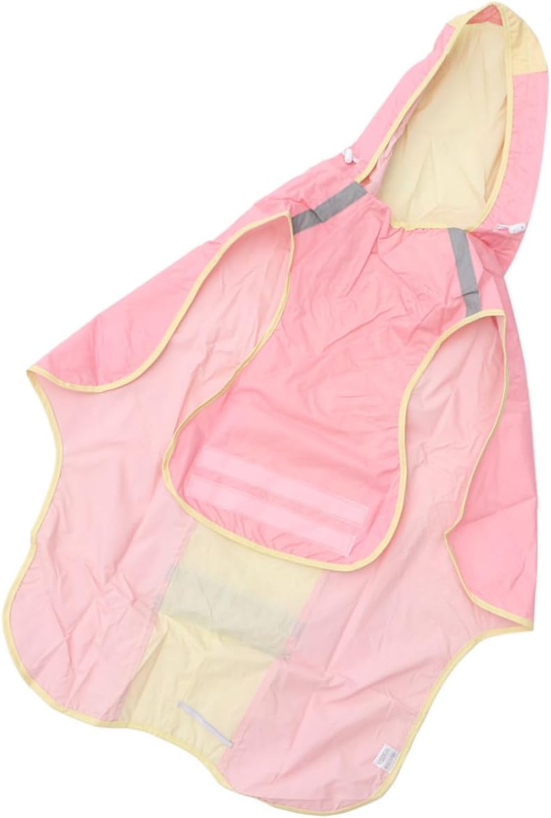 1pc Stylish Dog's Raincoat with Reflective Strips Overcoat for Medium Large Dogs Lightweight Breathable Pet Cape for All Weather Conditions