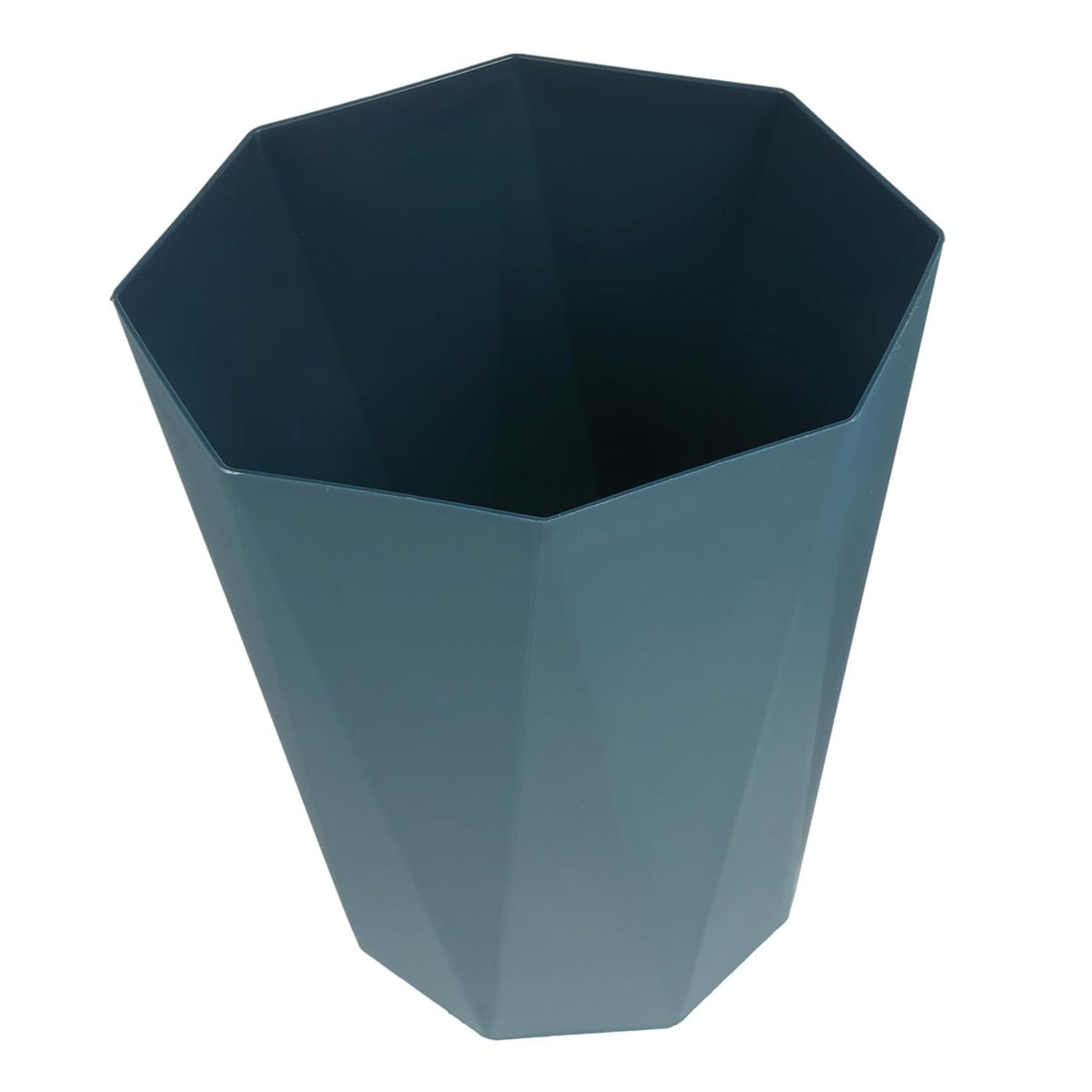 Sosoport 1Pc Creative Plastic Household Trash Can Grey Blue Open Trash Basket for Bathroom Bedroom Kitchen Reusable and Easy to Container