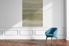 CONCORD WALLCOVERINGS ™ Display Sample, Grasscloth Texture Wallpaper Roll, Decorative Green Vinyl, Natural Weave Pattern, Textured Wall Covering for Living Room, Bedroom, Office, 7"x10"