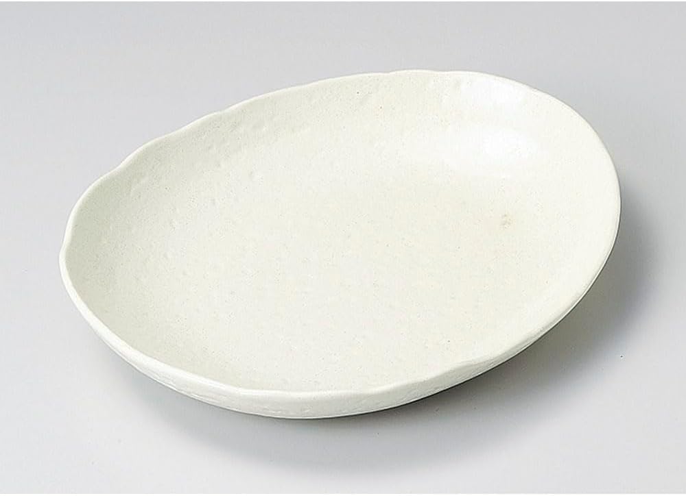 Yamasita Craft 222-41-636 Powdered Oval Medium Plate