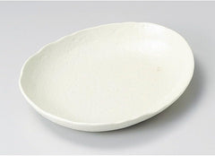Yamasita Craft 222-41-636 Powdered Oval Medium Plate