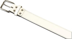 Champro Mens Athletic Genuine Bonded Leather Belt, White, XX-Large US