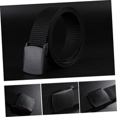 Nylon Canvas Belt for Men Casual Woven Belt Airport-friendly Buckle for Outdoor